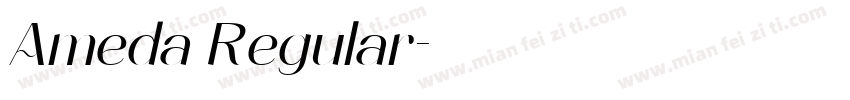 Ameda Regular字体转换